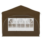 Pop-up Partyzelt 575 x 288 x 245 cm Taupe Oxford-Stoff