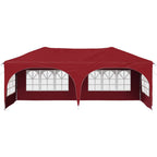 Pop-up Partyzelt 575 x 288 x 245 cm Bordeauxrot Oxford-Stoff