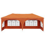 Pop-up Partyzelt 575 x 288 x 245 cm Orange Oxford-Stoff