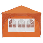 Pop-up Partyzelt 575 x 288 x 245 cm Orange Oxford-Stoff