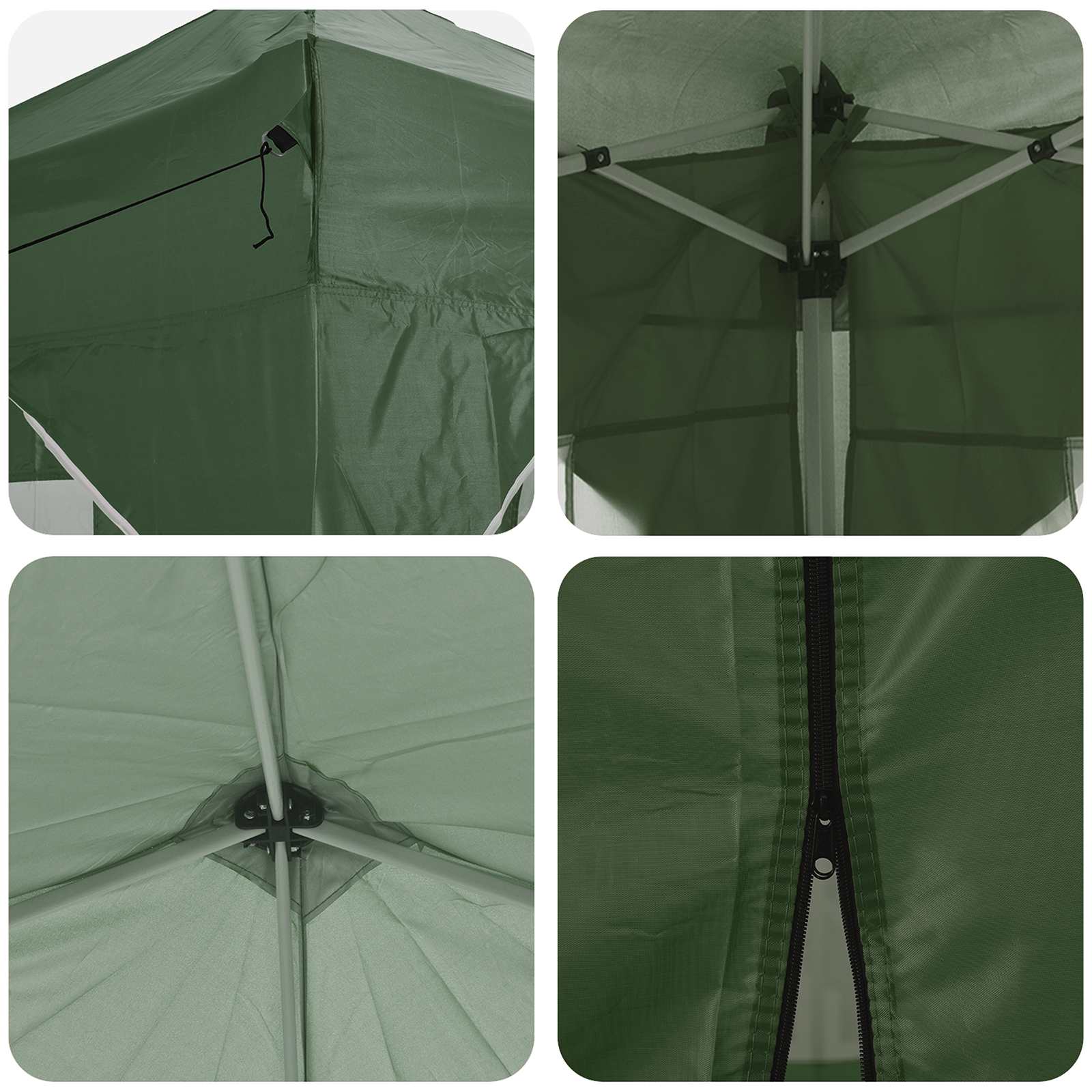 Pop-up Partyzelt 575 x 288 x 245 cm Grün Oxford-Stoff