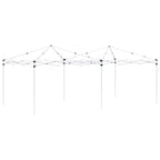 Pop-up Partyzelt 575 x 288 x 245 cm Grün Oxford-Stoff