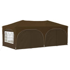 Pop-up Partyzelt 575 x 288 x 245 cm Taupe Oxford-Stoff