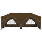 Pop-up Partyzelt 575 x 288 x 245 cm Taupe Oxford-Stoff