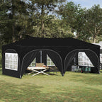 Pop-up Partyzelt 575 x 288 x 245 cm Schwarz Oxford-Stoff