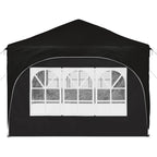 Pop-up Partyzelt 575 x 288 x 245 cm Schwarz Oxford-Stoff