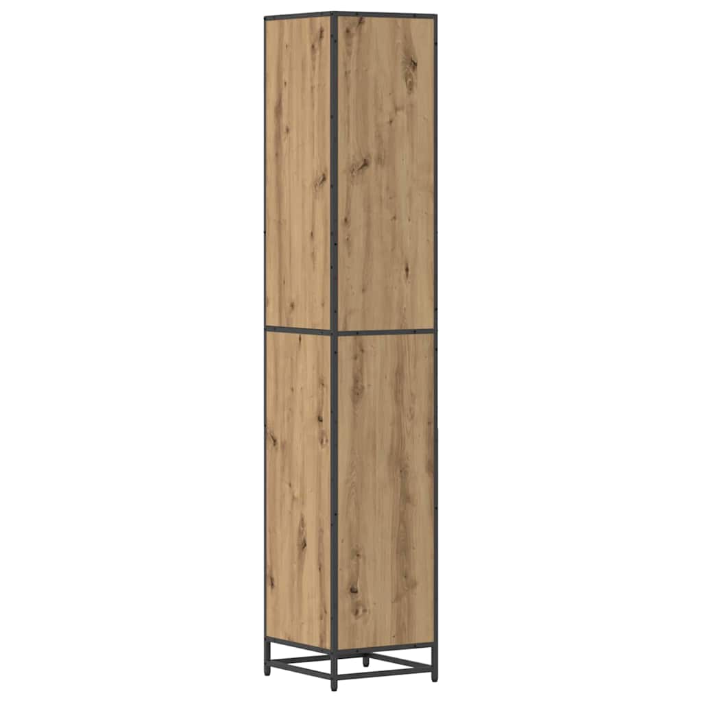 Badezimmermöbel-Set mit Tür Artisan-Eiche 35 x 37,5 x 188,5 cm