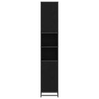 Badezimmermöbel-Set Schwarz Eichen-Optik 35 x 37,5 x 188,5 cm