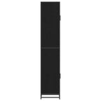 Badezimmermöbel-Set Schwarz Eichen-Optik 35 x 37,5 x 188,5 cm