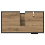 Badezimmermöbel-Set mit Regal 2 pcs Artisan-Eiche Holzwerkstoff