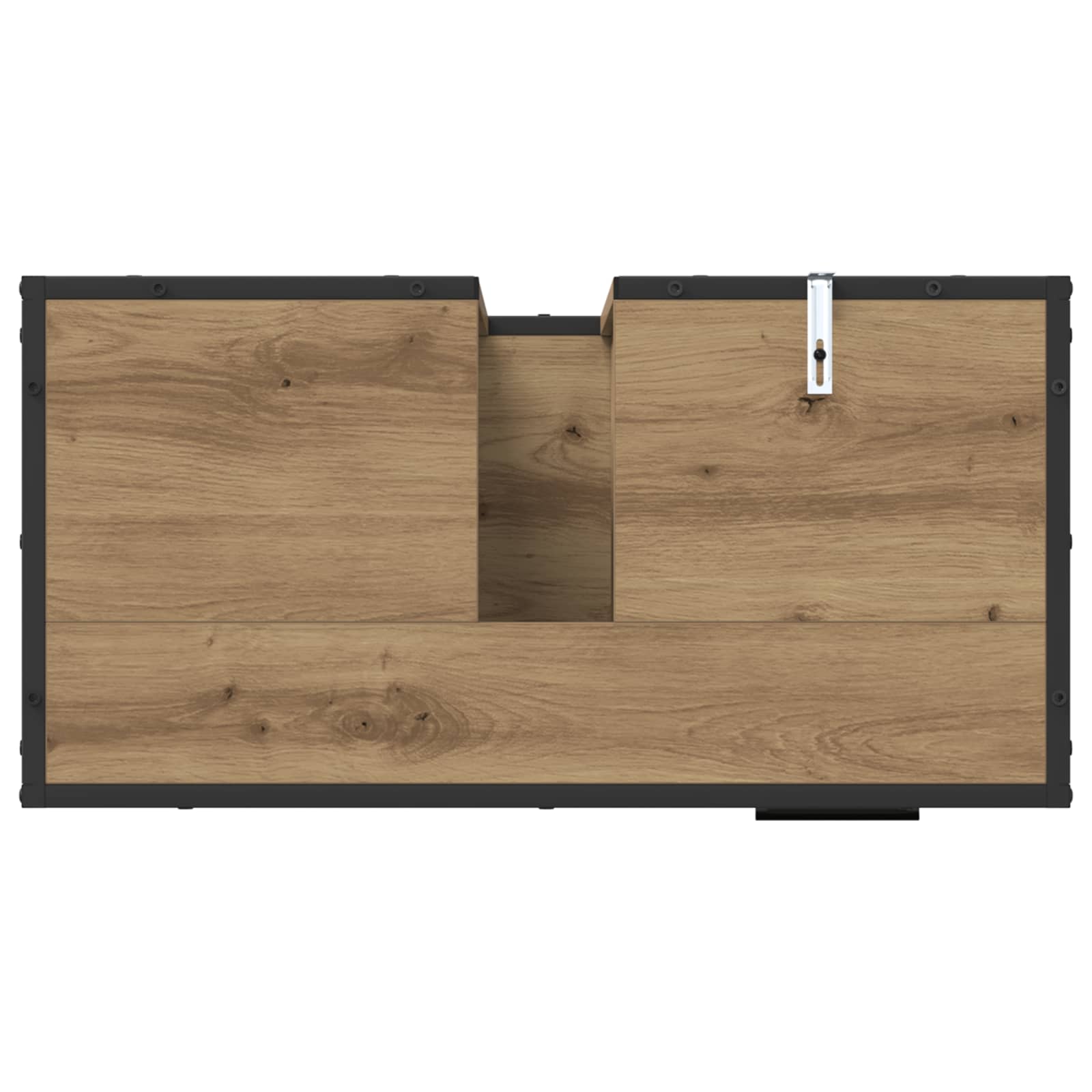 Badezimmermöbel-Set mit Regal 2 pcs Artisan-Eiche Holzwerkstoff