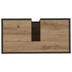 Badezimmermöbel-Set mit Regal 4 pcs Artisan-Eiche Holzwerkstoff