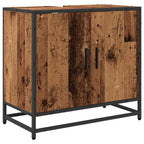 Badezimmermöbel-Set mit Regal 2 pcs Altholz Holzwerkstoff