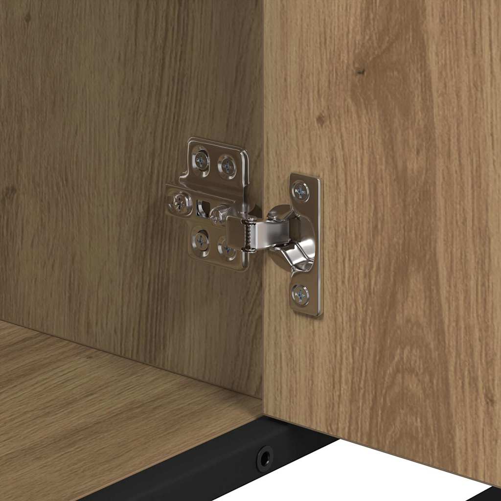 Badezimmermöbel-Set mit Regal 2 pcs Artisan-Eiche Holzwerkstoff