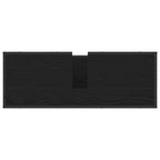 Badezimmermöbel-Set 4 pcs Schwarz Eichen-Optik Holzwerkstoff