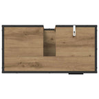 Badezimmermöbel-Set mit Regal 4 pcs Artisan-Eiche Holzwerkstoff