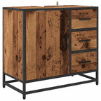 Badezimmermöbel-Set mit Schubladen 2 pcs Altholz Holzwerkstoff