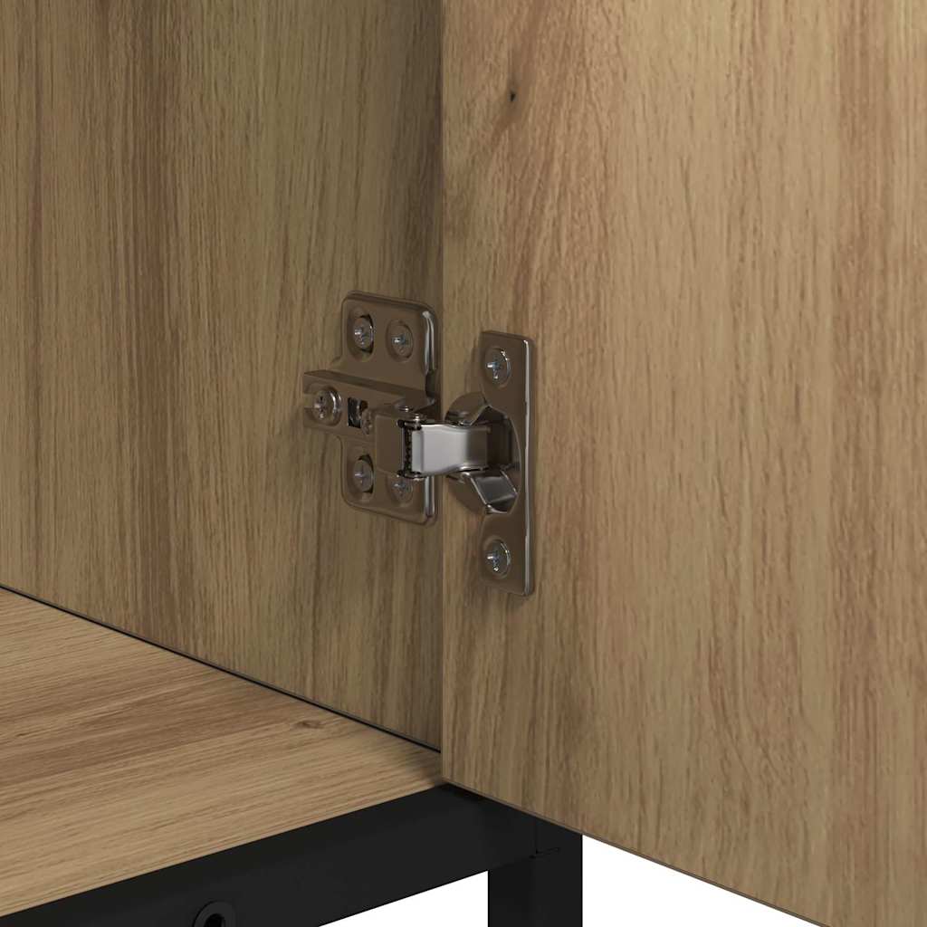 Badezimmermöbel-Set mit Regal 2 pcs Artisan-Eiche Holzwerkstoff