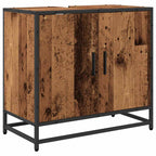 Badezimmermöbel-Set mit Schubladen 3 pcs Altholz Holzwerkstoff