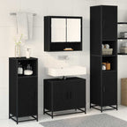 Badezimmermöbel-Set mit Regal 3 pcs Artisan-Eiche Holzwerkstoff