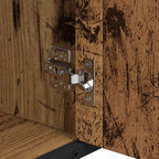 Badezimmermöbel-Set mit Regal 3 pcs Altholz Holzwerkstoff