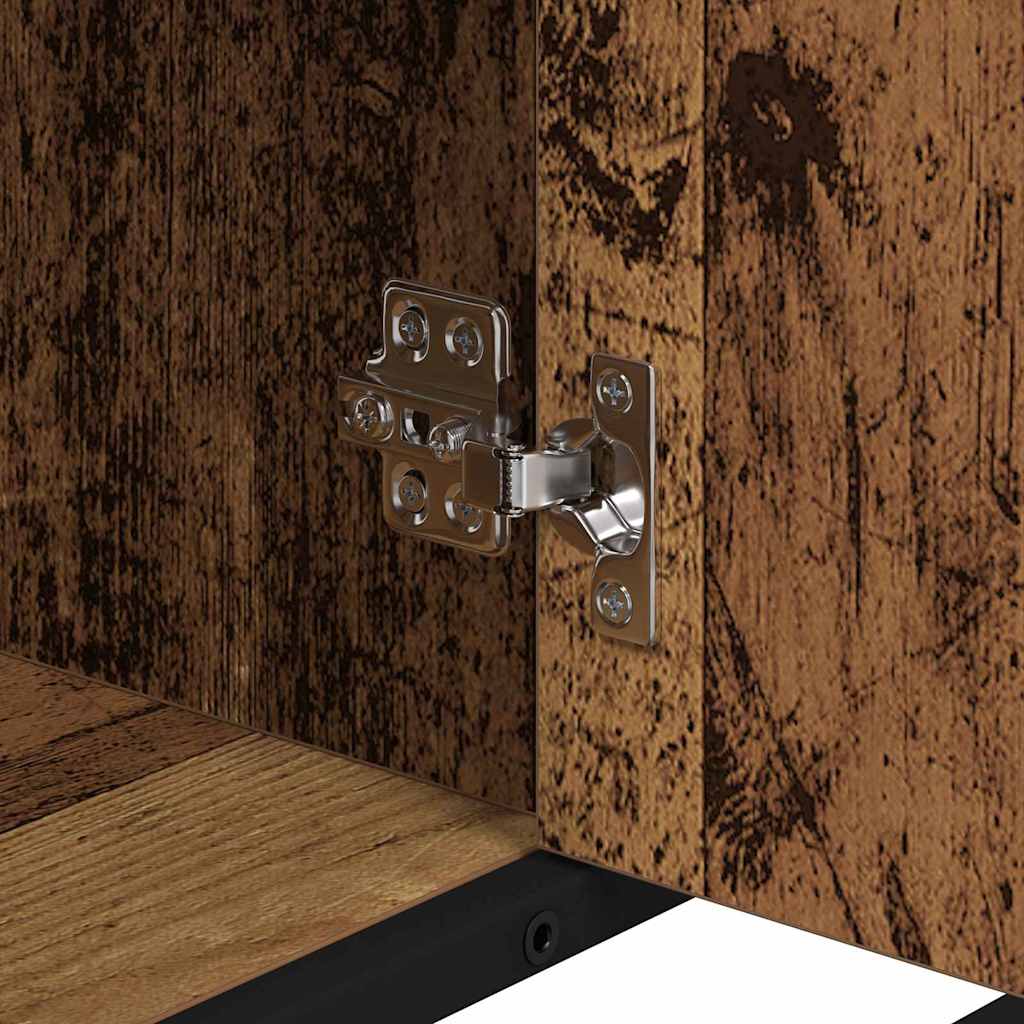 Badezimmermöbel-Set mit Schubladen 3 pcs Altholz Holzwerkstoff