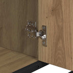 Badezimmermöbel-Set mit Regal 3 pcs Artisan-Eiche Holzwerkstoff