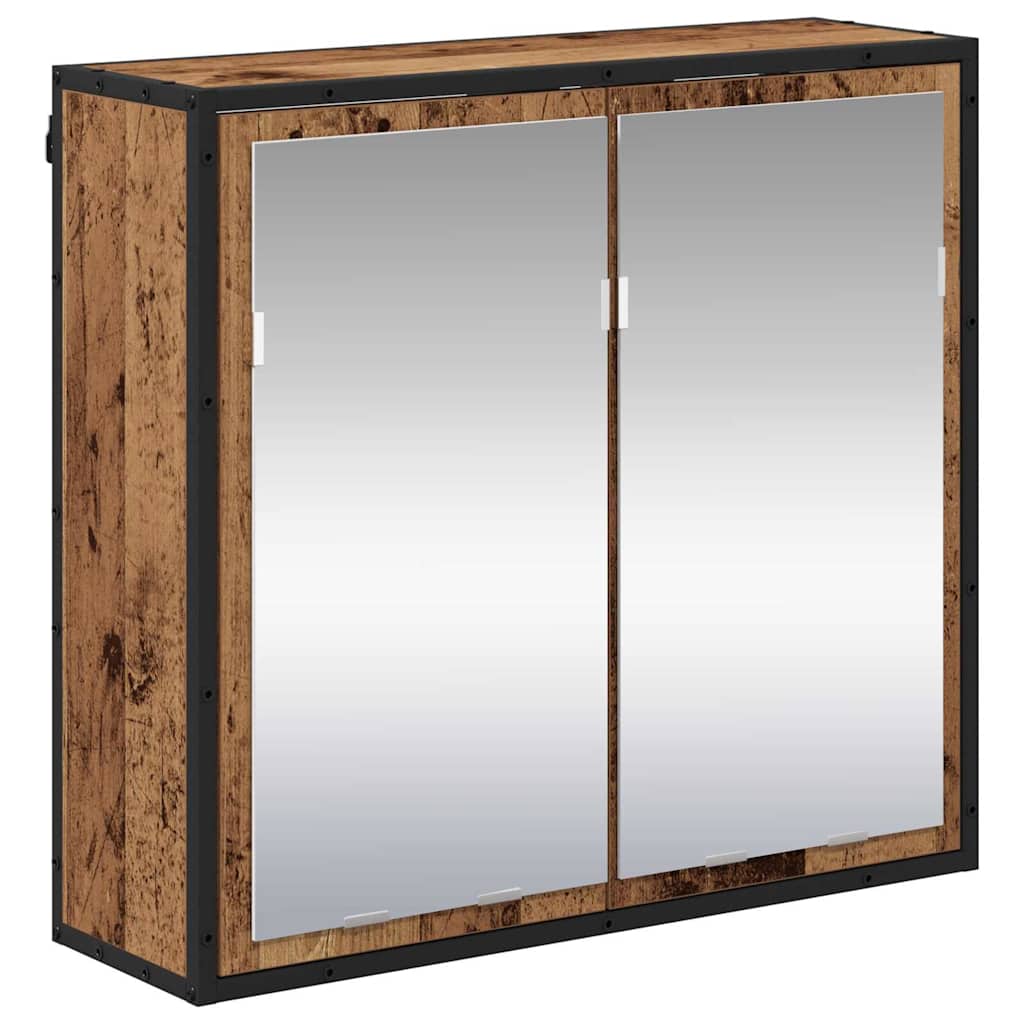 Badezimmermöbel Set mit Schubladen 4 pcs Altholz Holzwerkstoff