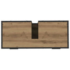 Badezimmermöbel Set mit Tür 4 pcs Artisan-Eiche Holzwerkstoff