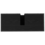 Badezimmermöbel-Set 3 pcs Schwarz Eichen-Optik Holzwerkstoff