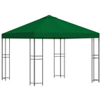 Pavillon 3 x 3 m Grün Polyester und Stahl 190 gsm