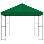 Pavillon 3 x 3 m Grün Polyester und Stahl 190 gsm