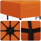 Pavillon 3 x 3 m Orange Polyester und Stahl 190 gsm
