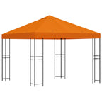 Pavillon 3 x 3 m Orange Polyester und Stahl 190 gsm