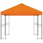 Pavillon 3 x 3 m Orange Polyester und Stahl 190 gsm