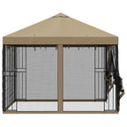 Garten Pavillon mit Seitenwänden 3 x 3 m Beige