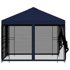 Garten Pavillon mit Seitenwänden 3 x 3 m Blau