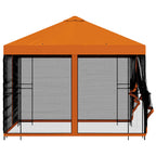 Garten Pavillon mit Seitenwänden 3 x 3 m Orange