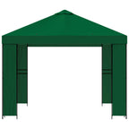 Pavillon 3 x 3 m Grün Polyester und Stahl 190 gsm
