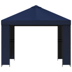 Pavillon 3 x 3 m Blau Polyester und Stahl 190 gsm