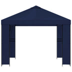 Pavillon 3 x 3 m Blau Polyester und Stahl 190 gsm