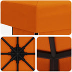 Pavillon 3 x 3 m Orange Polyester und Stahl 190 gsm