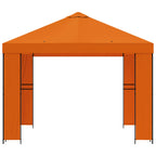 Pavillon 3 x 3 m Orange Polyester und Stahl 190 gsm