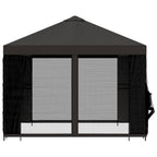 Garten Pavillon mit Seitenwänden 3 x 3 m Anthrazit