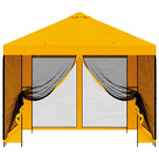 Garten Pavillon mit Seitenwänden 3 x 3 m Gelb