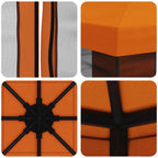 Garten Pavillon mit Seitenwänden 3 x 3 m Orange