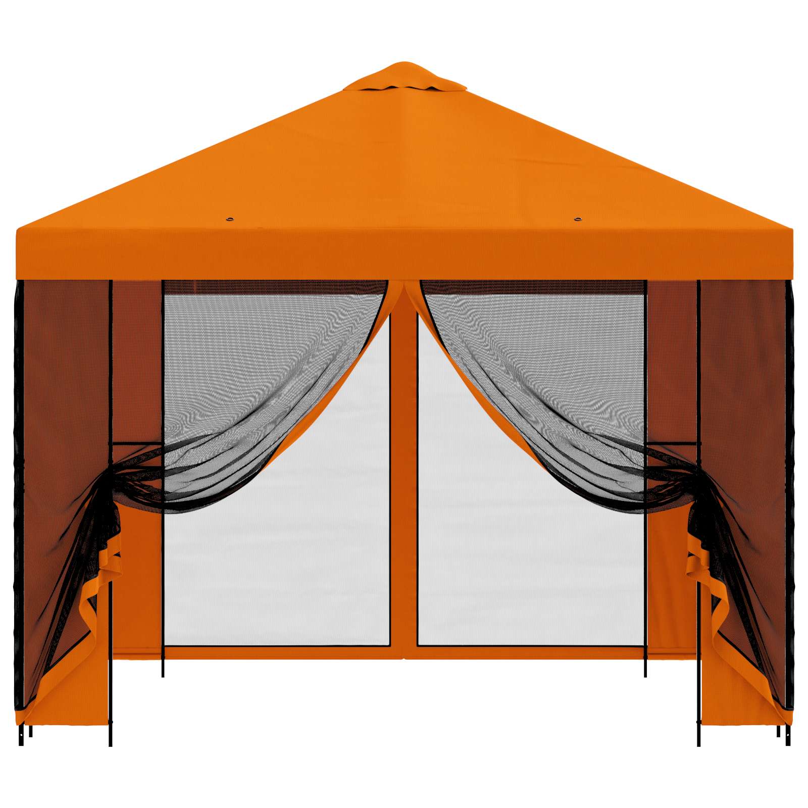 Garten Pavillon mit Seitenwänden 3 x 3 m Orange