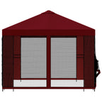 Garten Pavillon mit Seitenwänden 3 x 3 m Bordeauxrot