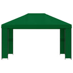 Pavillon 4 x 3 m Grün Polyester und Stahl 190 gsm