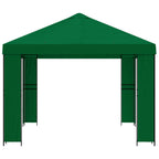 Pavillon 4 x 3 m Grün Polyester und Stahl 190 gsm